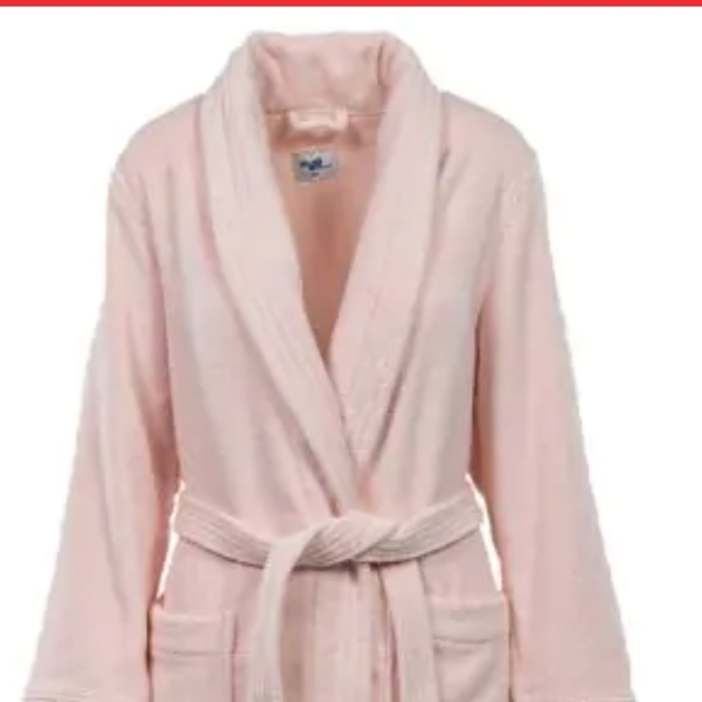 My Pillow 100% Supima Cotton HEAVYWEIGHT Bath Robe Blush~Pink size Medium - Picture 7 of 7